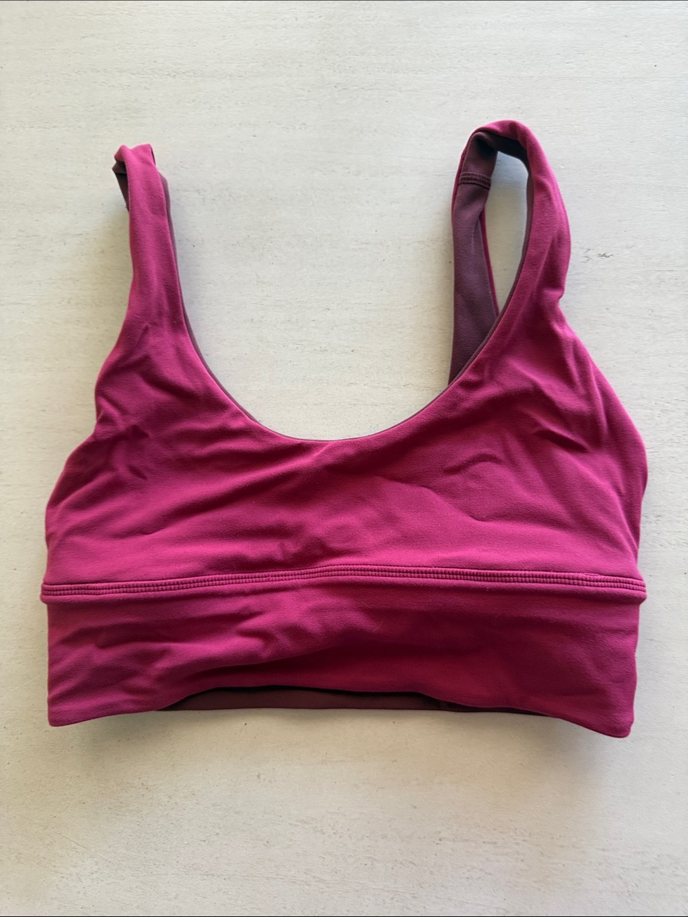 lululemon athletica Magenta Scoop-Neck Sports Bra
